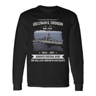 Uss Lyman K Swenson Dd V2 Long Sleeve T-Shirt - Monsterry AU