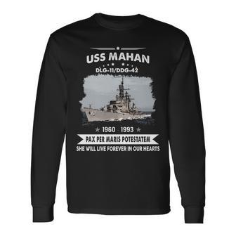 Uss Mahan Dlg 11 Ddg Long Sleeve T-Shirt - Monsterry
