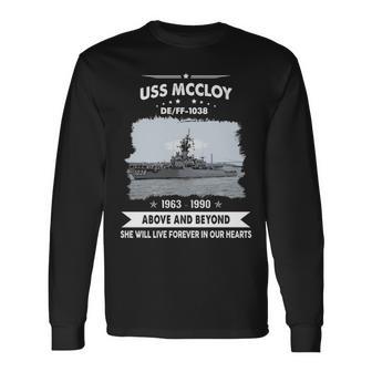 Uss Mccloy Ff 1038 De Long Sleeve T-Shirt - Monsterry
