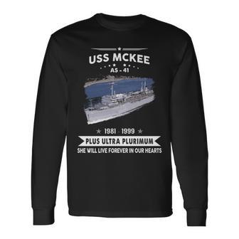 Uss Mckee As Long Sleeve T-Shirt - Monsterry