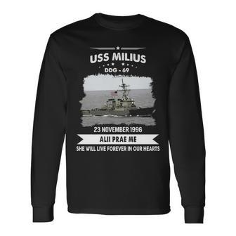 Uss Milius Ddg Long Sleeve T-Shirt - Monsterry AU