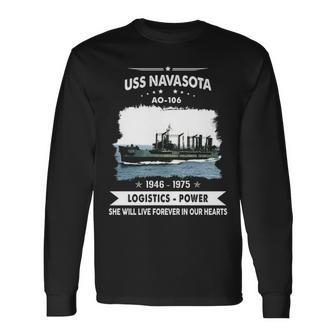 Uss Navasota Ao V2 Long Sleeve T-Shirt - Monsterry