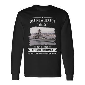 Uss New Jersey Bb Long Sleeve T-Shirt - Monsterry AU