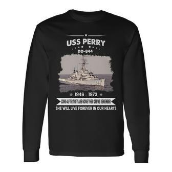 Uss Perry Dd V2 Long Sleeve T-Shirt - Monsterry UK