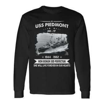 Uss Piedmont Ad Long Sleeve T-Shirt - Monsterry DE