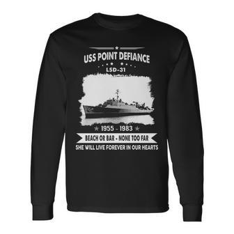 Uss Point Defiance Lsd V2 Long Sleeve T-Shirt - Monsterry