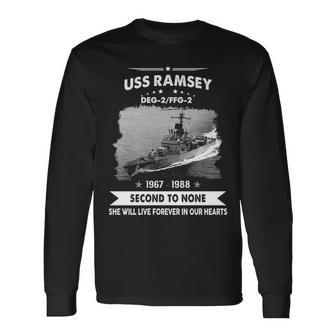 Uss Ramsey Ffg V2 Long Sleeve T-Shirt - Monsterry UK