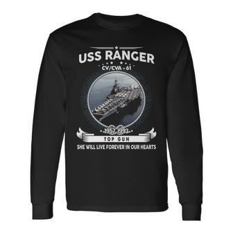 Uss Ranger Cv 61 Cva V4 Long Sleeve T-Shirt - Monsterry CA