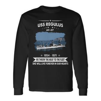 Uss Regulus Af Long Sleeve T-Shirt - Monsterry DE