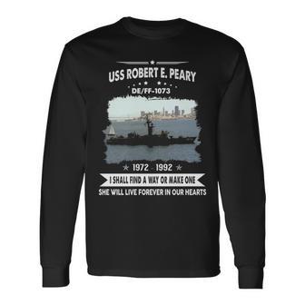 Uss Robert E Peary Ff 1073 De Long Sleeve T-Shirt - Monsterry DE