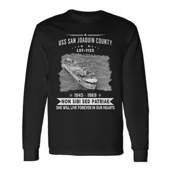 Uss San Joaquin County Lst Long Sleeve T-Shirt - Monsterry