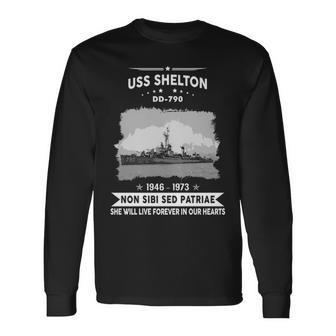Uss Shelton Dd 790 Dd Long Sleeve T-Shirt - Monsterry CA