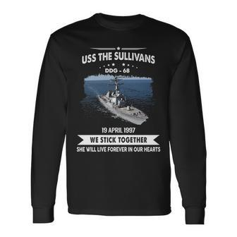 Uss The Sullivans Ddg Long Sleeve T-Shirt - Monsterry UK