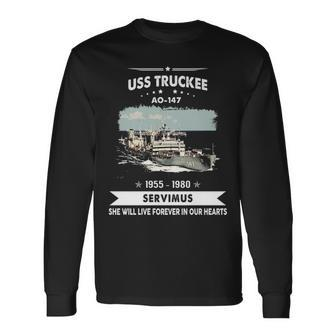 Uss Truckee Ao Long Sleeve T-Shirt - Monsterry