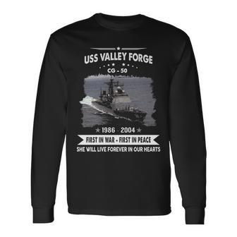 Uss Valley Forge Cg Long Sleeve T-Shirt - Monsterry CA