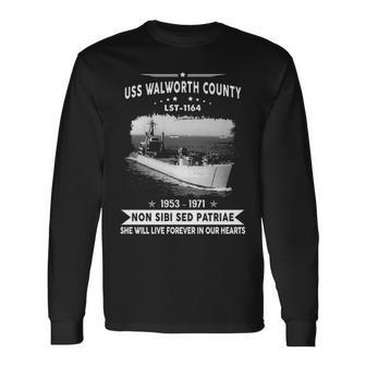 Uss Walworth County Lst Long Sleeve T-Shirt - Monsterry