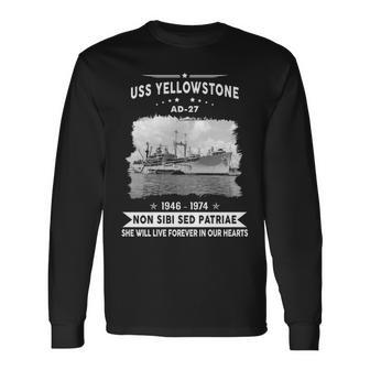 Uss Yellowstone Ad V2 Long Sleeve T-Shirt - Monsterry