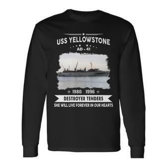 Uss Yellowstone Ad V3 Long Sleeve T-Shirt - Monsterry CA