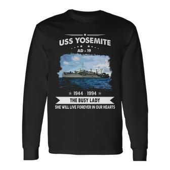 Uss Yosemite Ad Long Sleeve T-Shirt - Monsterry
