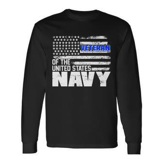 Veteran Of The United States Navy Long Sleeve T-Shirt - Monsterry DE