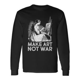 Vintage Make Art Not War Long Sleeve T-Shirt