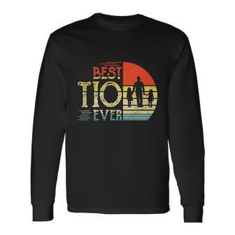 Vintage Best Tio Ever Fathers Day Long Sleeve T-Shirt - Thegiftio UK