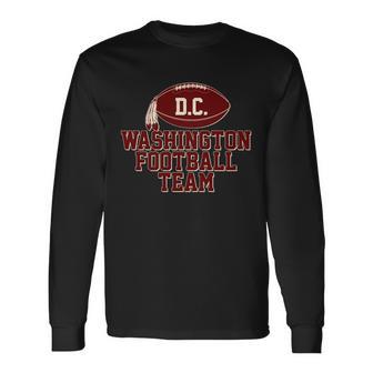 Vintage Distressed Washington Dc Football Team Tshirt Long Sleeve T-Shirt - Monsterry AU