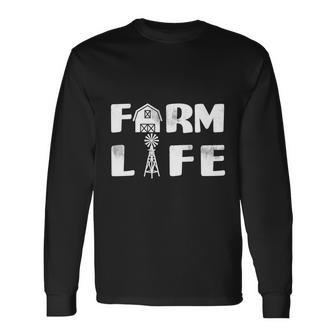 Vintage Farm Life Man I Love Farming Tshirt Long Sleeve T-Shirt - Monsterry AU