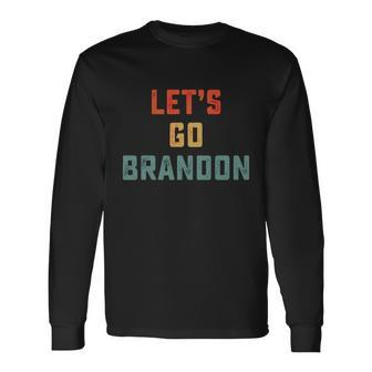 Vintage Lets Go Brandon Lets Go Brandon Long Sleeve T-Shirt - Thegiftio UK