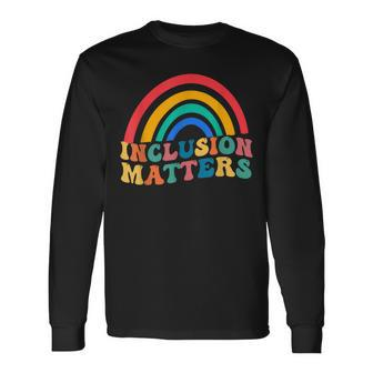 Vintage Inclusion Matters Special Education Autism Awareness V2 Long Sleeve T-Shirt - Thegiftio UK