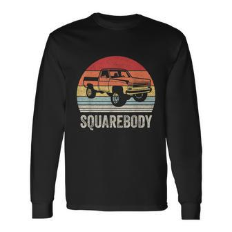 Vintage Retro Classic Square Body Squarebody Truck Tshirt Long Sleeve T-Shirt - Monsterry DE