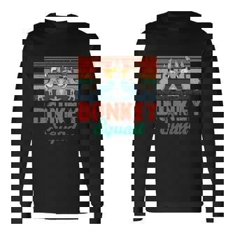 Vintage Retro Donkey Squad Three Donkeys Sunglasses Long Sleeve T-Shirt - Thegiftio