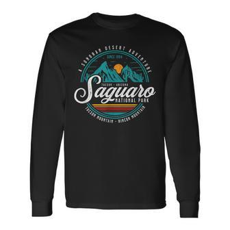 Vintage Saguaro National Park Arizona Souvenir Long Sleeve T-Shirt - Seseable