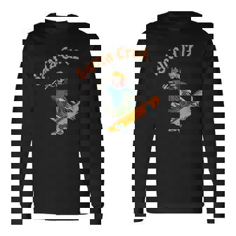 Vintage Santa Cruz California Epic Skeleton Skateboarder Men Women Long Sleeve T-Shirt T-shirt Graphic Print - Thegiftio UK