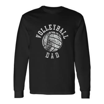 Vintage Volleyball Dad Long Sleeve T-Shirt - Monsterry DE