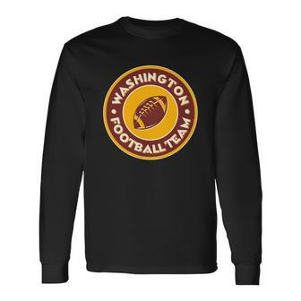 Vintage Washington Football Team Logo Emblem Long Sleeve T-Shirt - Monsterry CA