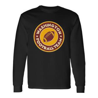 Vintage Washington Football Team Logo Emblem Long Sleeve T-Shirt - Monsterry UK