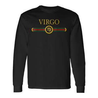 Virgo Zodiac Sep August Birthday Graphic Art Virgo Sign V2 Men Women Long Sleeve T-Shirt T-shirt Graphic Print - Thegiftio UK