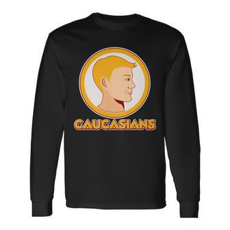 Washington Caucasians Football Logo Tshirt Long Sleeve T-Shirt - Monsterry