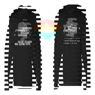 Wings Are For Fairies Helicopter Pilot Retro Vintage Long Sleeve T-Shirt T-Shirt | Mazezy