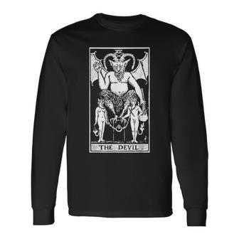 Witch-Craft Wiccan Card Witchy Gothic Scary Halloween Long Sleeve T-Shirt - Seseable