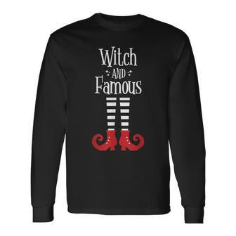 Witch And Famous Witchy Attire Halloween Costume Long Sleeve T-Shirt - Seseable