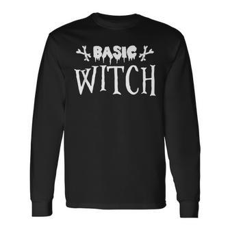 Basic Witch Witchcraft Halloween Long Sleeve T-Shirt - Seseable