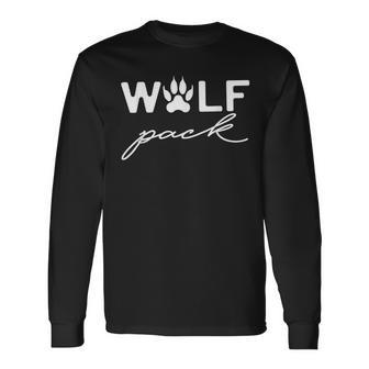 Wolf Pack Wolf Pack Matching Men Women Long Sleeve T-Shirt T-shirt Graphic Print - Thegiftio UK
