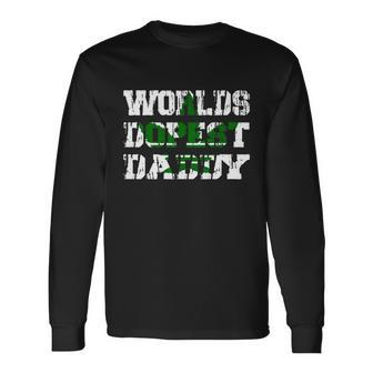 Worlds Dopest Dad Trippy And High Marijuana Stoner Long Sleeve T-Shirt - Monsterry DE