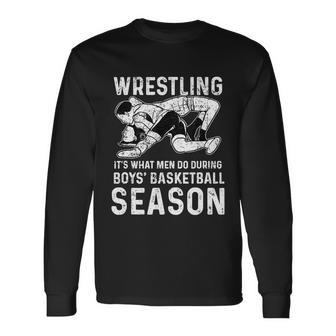 Wrestling Tshirt Long Sleeve T-Shirt - Monsterry UK