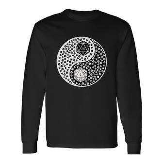 Ying Yang D20 Dungeons And Dragons Tshirt Long Sleeve T-Shirt - Monsterry AU