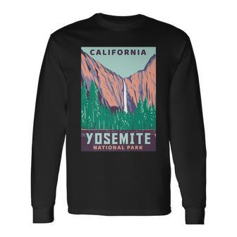 Yosemite National Park Us Vintage Usa California Parks V2 Long Sleeve T-Shirt - Seseable