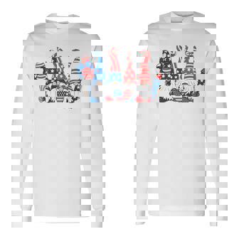 4Th Of July Gnome 4Th Of July Gnome Patriotic Independence Day 4Th Of July Indepen Long Sleeve T-Shirt - Thegiftio