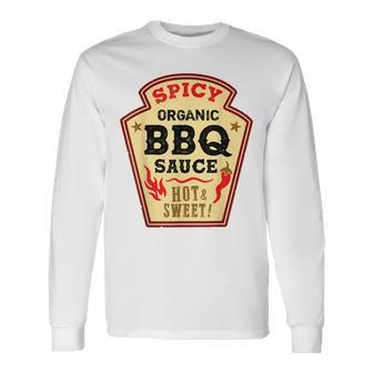 Bbq Sauce Hot Spicy Grill Ketchup Barbeque Halloween Costume V2 Men Women Long Sleeve T-Shirt T-shirt Graphic Print - Thegiftio UK
